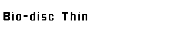Bio-disc Thin font preview