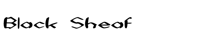 Black Sheaf font preview