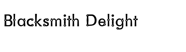 Blacksmith Delight font preview