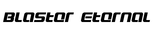blaster-eternal-italic font preview