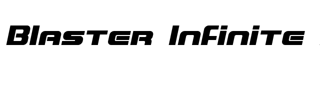 Blaster Infinite Italic font preview