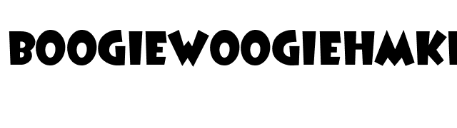 BoogieWoogieHmkBold font preview