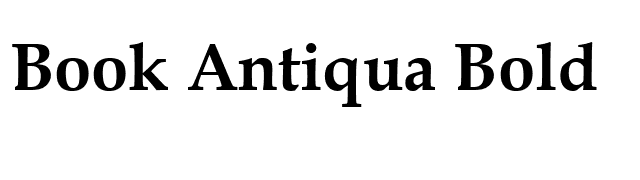 Book Antiqua Bold font preview