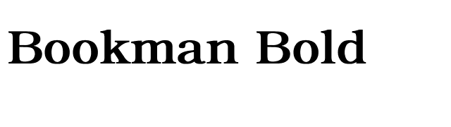 Bookman-Bold font preview