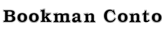 bookman-contour-regular font preview