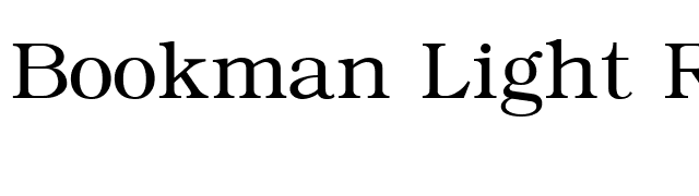 bookman-light-regular font preview