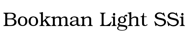 Bookman Light SSi Light font preview