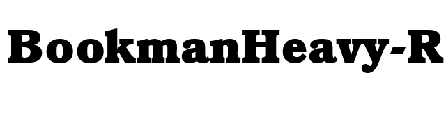 BookmanHeavy-Regular font preview