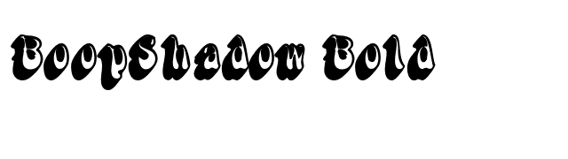 BoopShadow Bold font preview