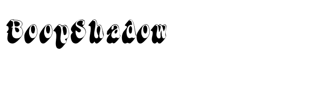 BoopShadow font preview