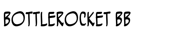 BottleRocket BB font preview
