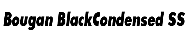 Bougan BlackCondensed SSi Bold font preview