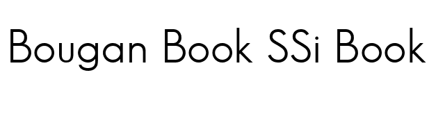 Bougan Book SSi Book font preview
