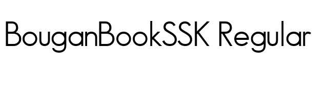 BouganBookSSK Regular font preview