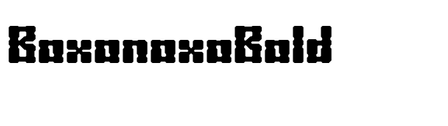 boxonoxobold font preview