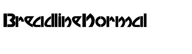 BreadlineNormal font preview
