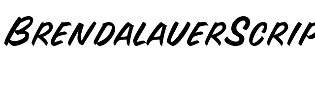 BrendalauerScriptSCapsSSK font preview