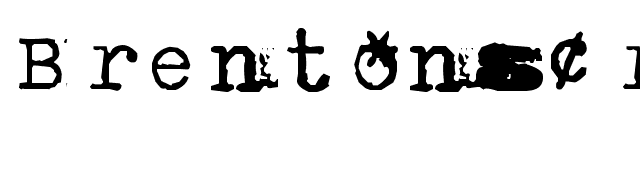 BrentonscrawlType font preview