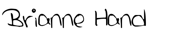 Brianne Hand font preview