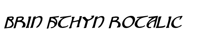 Brin Athyn Rotalic font preview