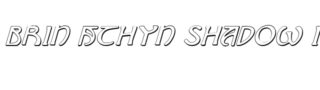 Brin Athyn Shadow Italic font preview