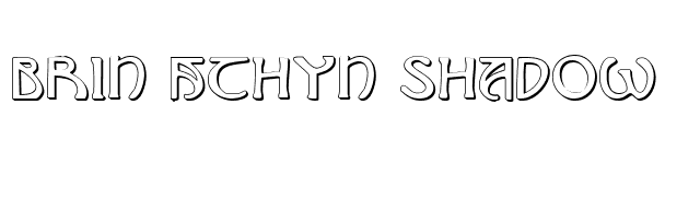 Brin Athyn Shadow font preview