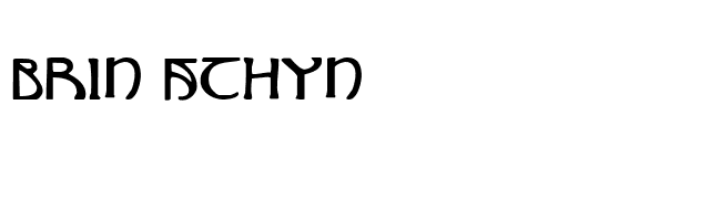 Brin Athyn font preview
