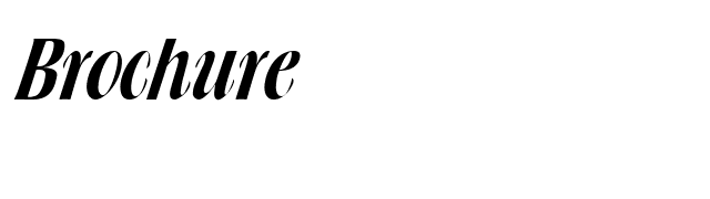 Brochure font preview