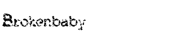 Brokenbaby font preview