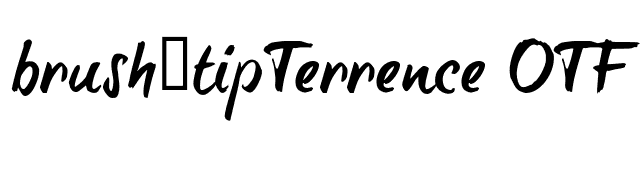 brush-tipTerrence OTF font preview