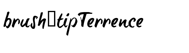 brush-tipTerrence font preview