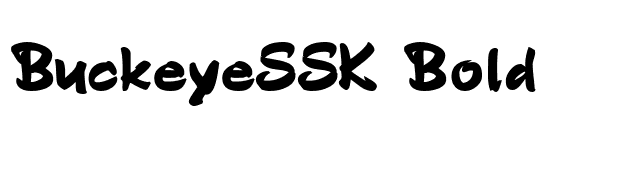 BuckeyeSSK Bold font preview