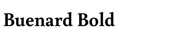Buenard Bold font preview