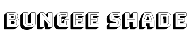 bungee-shade font preview