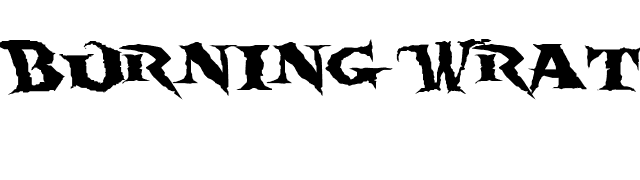 burning-wrath font preview