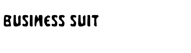 Business Suit font preview