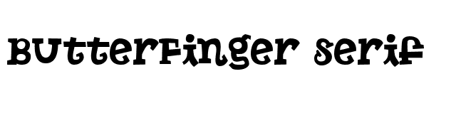 ButterFinger Serif font preview