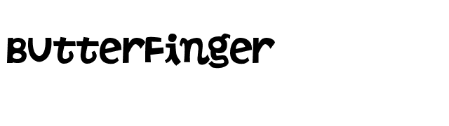 ButterFinger font preview