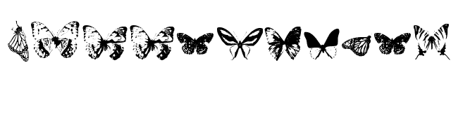 Butterflies by Darrian font preview