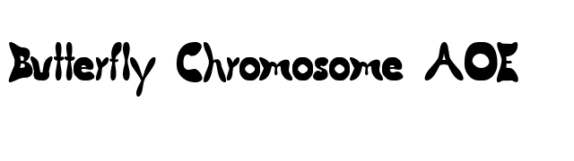 Butterfly Chromosome AOE font preview