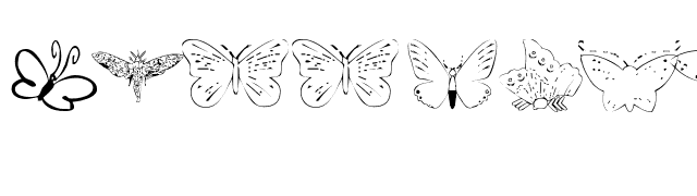 Butterfly Heaven font preview