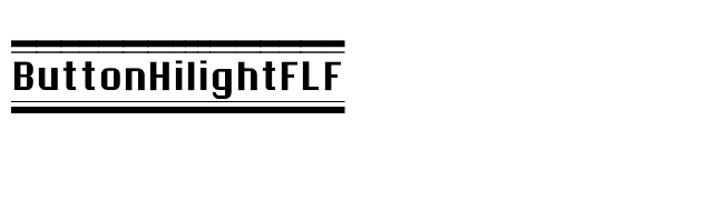 ButtonHilightFLF font preview