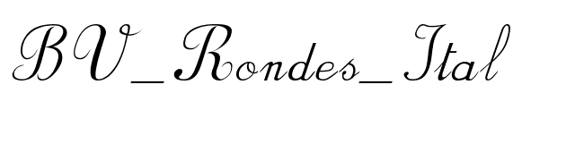BV_Rondes_Ital font preview