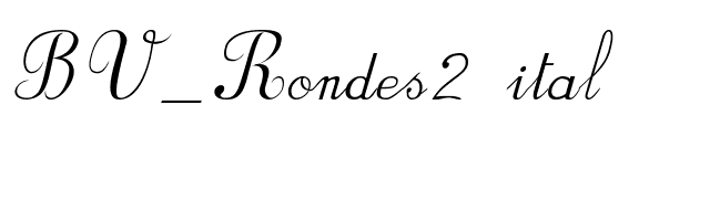 BV_Rondes2 ital font preview