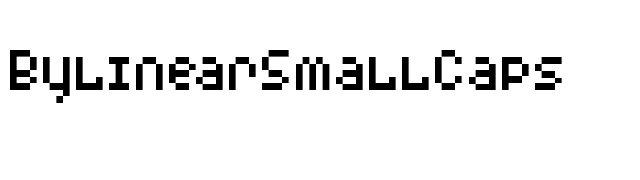 BylinearSmallCaps font preview