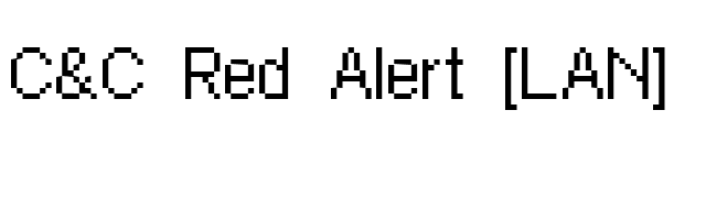 C&C Red Alert [LAN] font preview