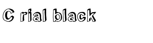 c-rial-black font preview