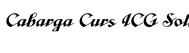 Cabarga Curs ICG Solid font preview