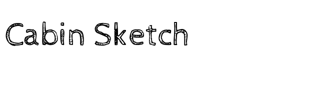 cabin-sketch font preview