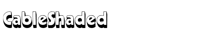 CableShaded font preview